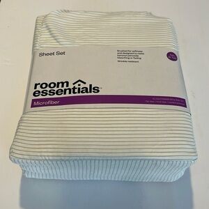 XL Twin Sheet SET NEW 15” deep Microfiber flat fitted & standard pillow case NEW